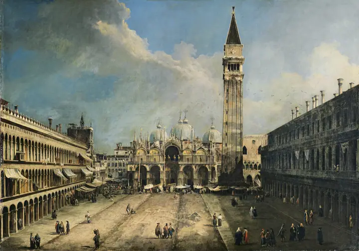 San Marcos hacia el Campanile, Canaletto