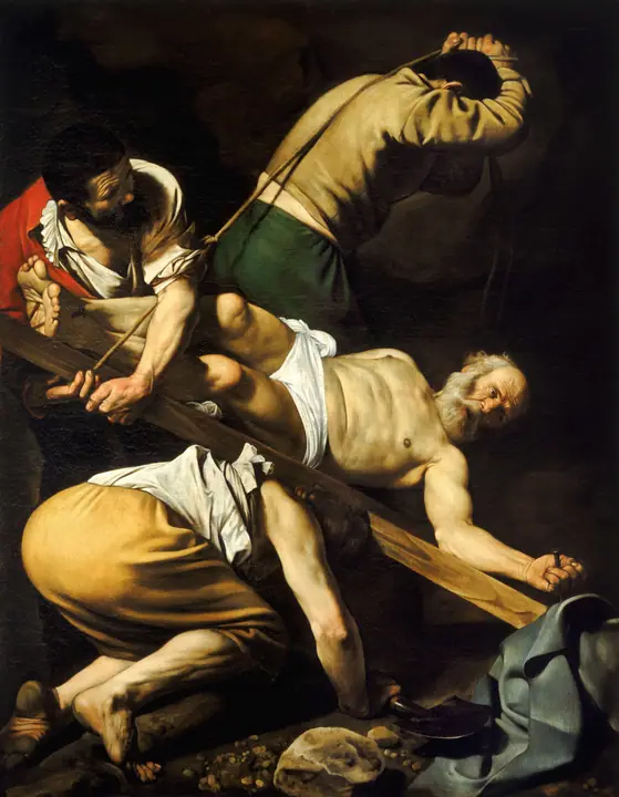 La crucifixión de San Pedro, Caravaggio