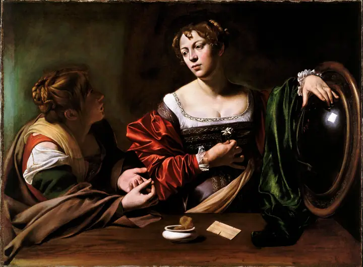 Marta y María Magdalena, Caravaggio