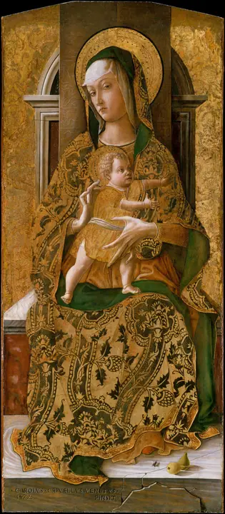 Virgen con el Niño entronizada, Carlo Crivelli