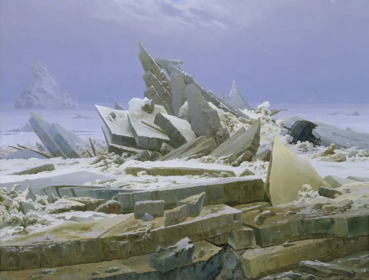 El mar de hielo, Caspar David Friedrich