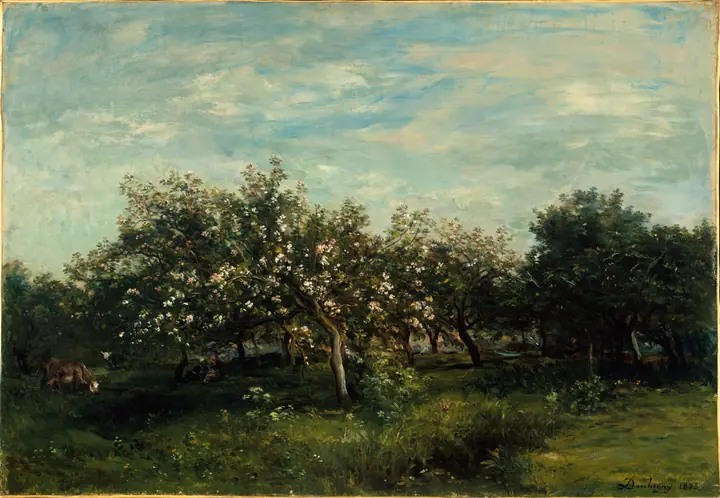 Flores de manzano, Charles-François Daubigny