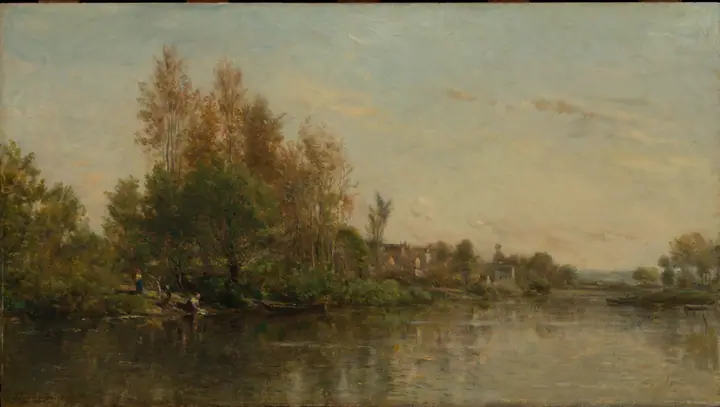 Las orillas del Oise, Charles-François Daubigny