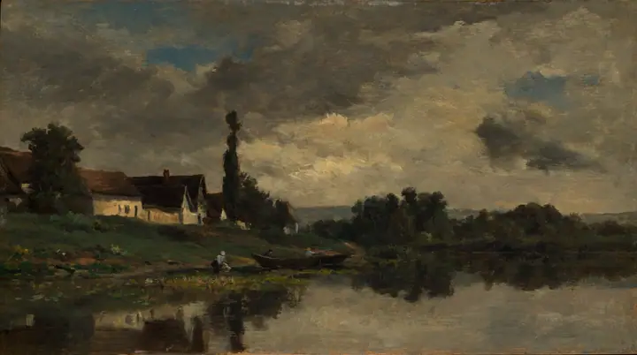 Portejoie a orillas del Sena, Charles-François Daubigny