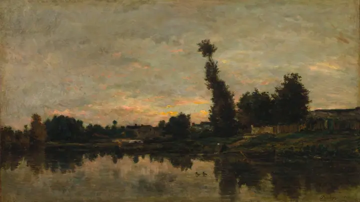 Puesta de sol sobre el Oise, Charles-François Daubigny