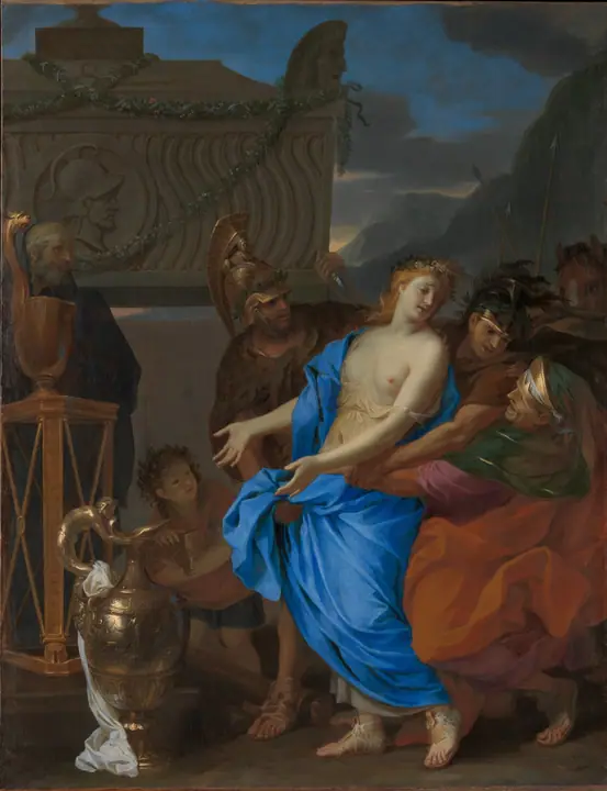 El sacrificio de Políxena, Charles Le Brun