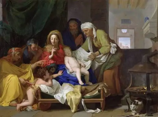 El sueño del niño Jesús, Charles Le Brun