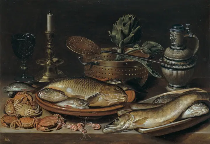 Bodegón con alcachofa, Clara Peeters