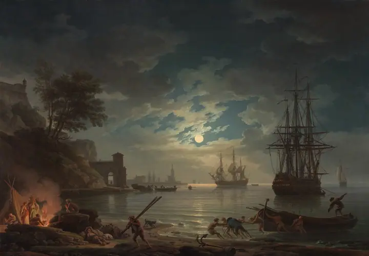 Claro de luna, Claude-Joseph Vernet