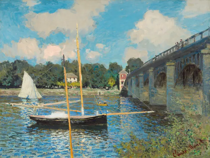 El puente de Argenteuil, Claude Monet