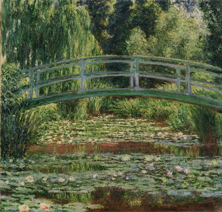 El puente japonés, Claude Monet