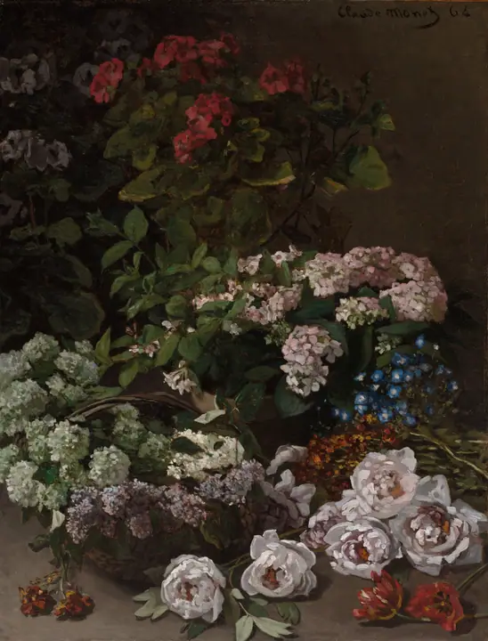Flores de primavera, Claude Monet