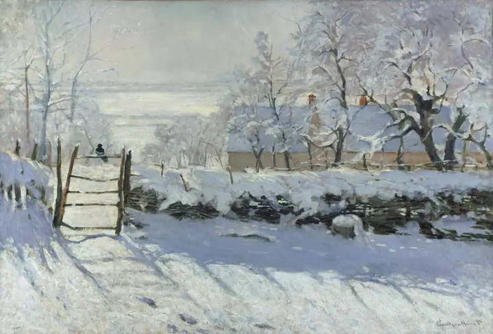 La urraca, Claude Monet