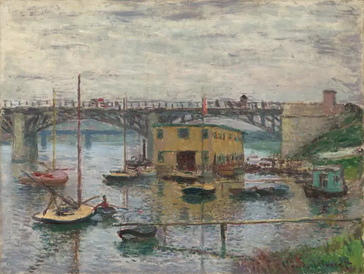 Puente de Argenteuil en un día gris, Claude Monet