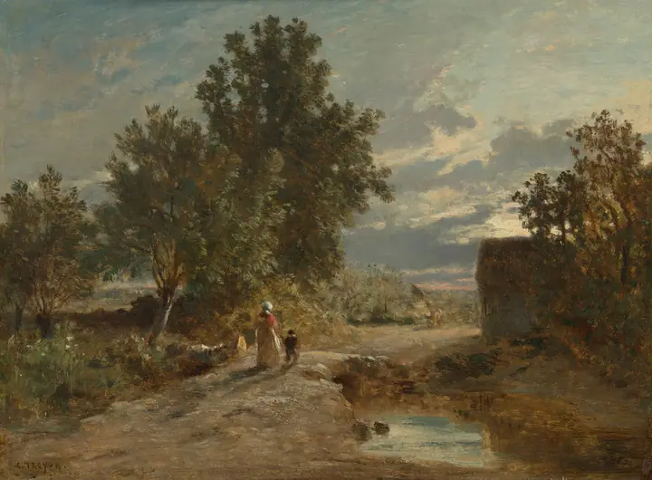 Paisaje con figuras, Constant Troyon