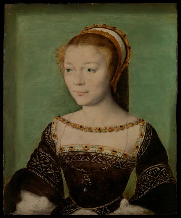 Ana de Pisseleu (1508–1576), duquesa de Étampes, Corneille de Lyon