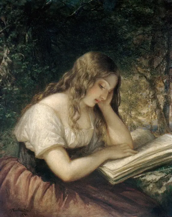 Estudio en un bosque, Daniel Huntington