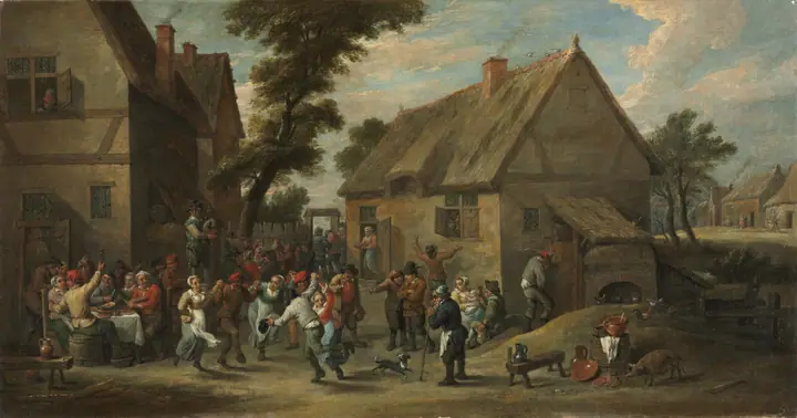 Fiesta en el pueblo, David Teniers el Joven