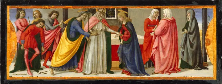 El matrimonio de la Virgen, Davide Ghirlandaio
