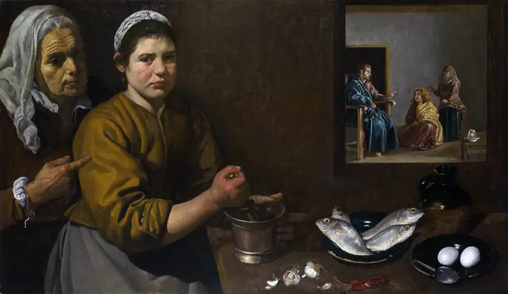 Cristo en la casa de Marta y María (Detalle), Diego Velázquez