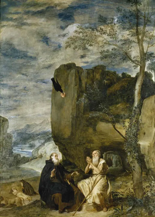 San Antonio Abad y San Pablo ermitaño, Diego Velázquez