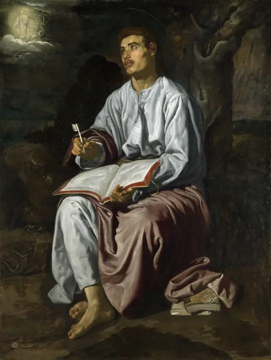 San Juan Evangelista en Patmos, Diego Velázquez