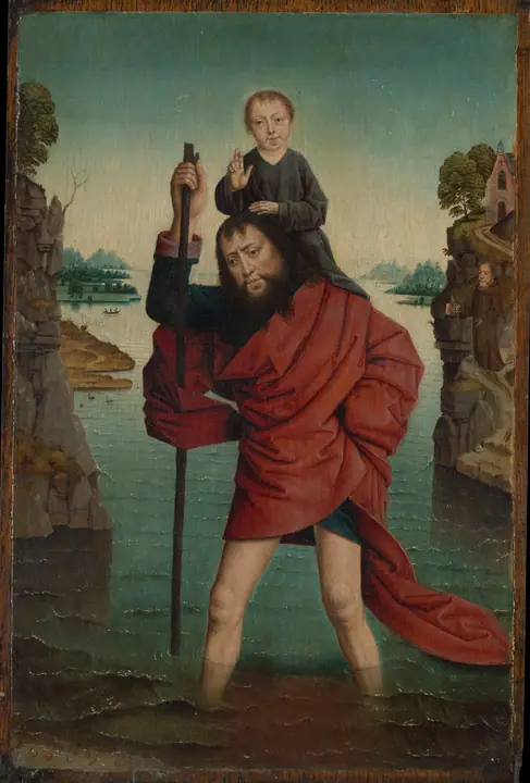 San Cristóbal y el Niño Jesús, Dieric Bouts