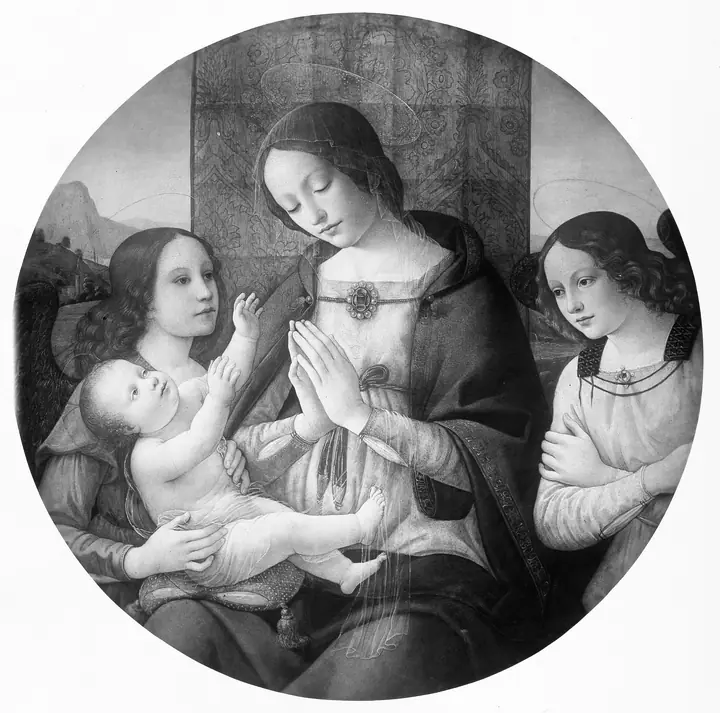 Virgen con el Niño y ángeles, Domenico Ghirlandaio