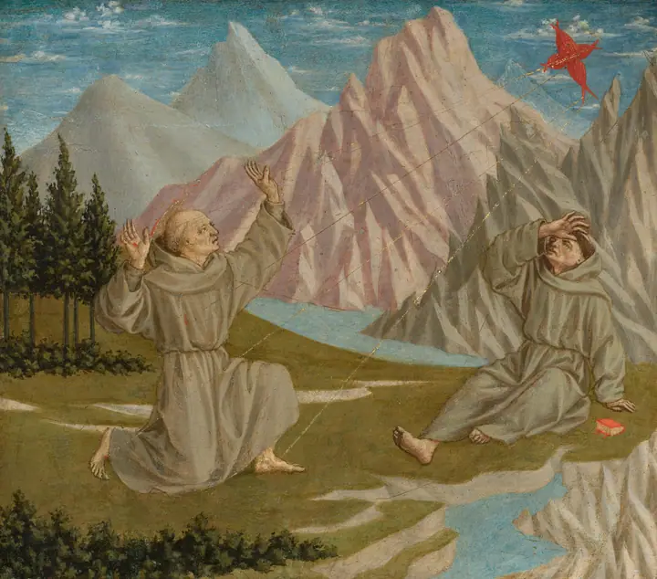 San Francisco recibiendo los estigmas, Domenico Veneziano