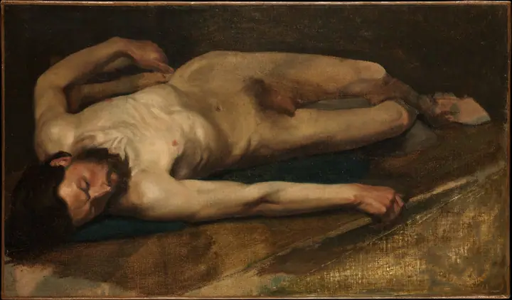 Desnudo masculino, Edgar Degas