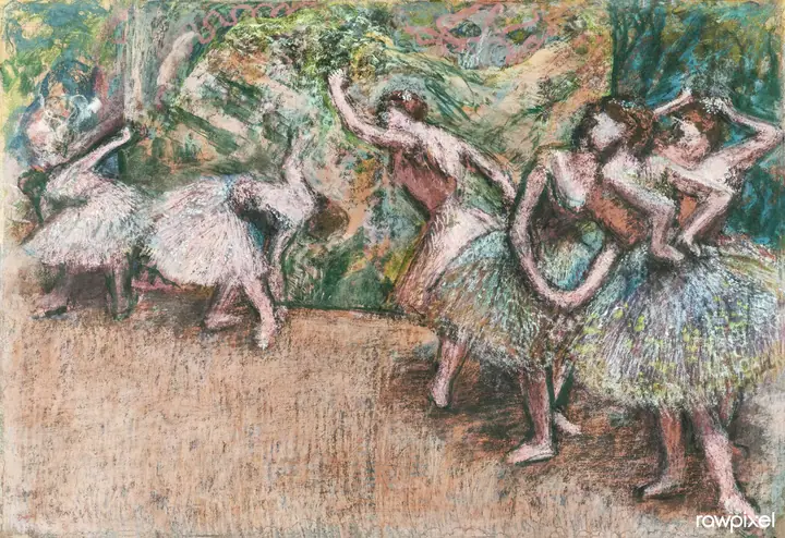 Escena de ballet, Edgar Degas