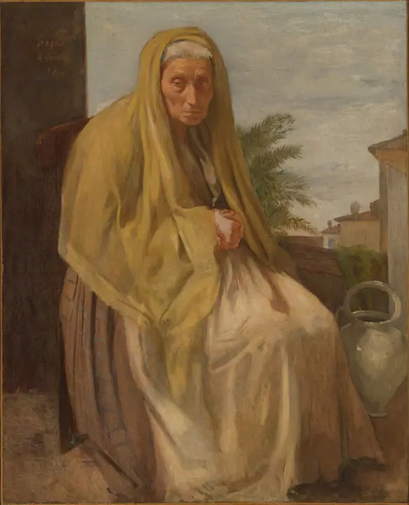 La anciana italiana, Edgar Degas