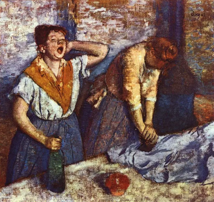 Los planchadores, Edgar Degas