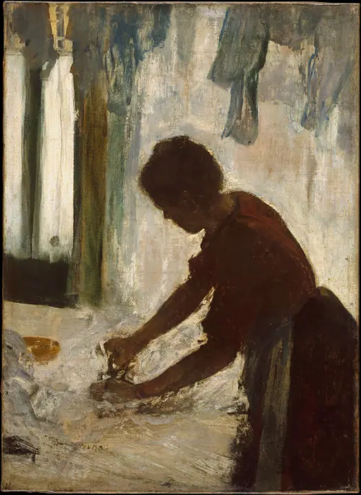 Mujer planchando, Edgar Degas