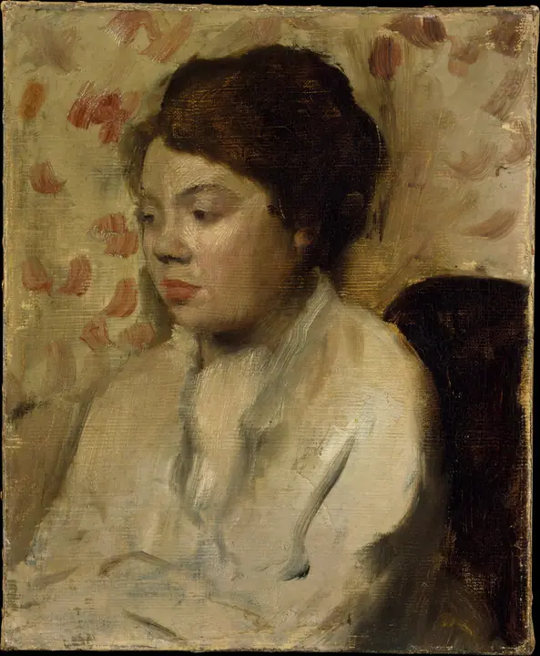 Retrato de una joven, Edgar Degas