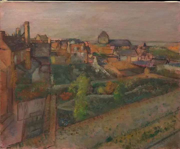 Vista de Saint-Valéry-sur-Somme, Edgar Degas