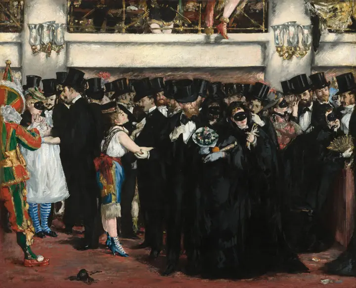 Baile de máscaras en la Ópera, Édouard Manet