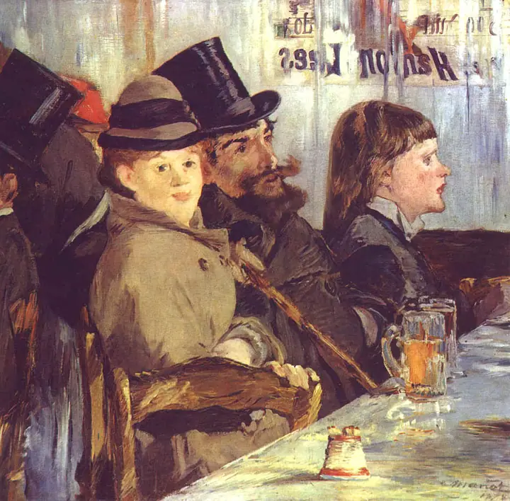 En el café, Édouard Manet