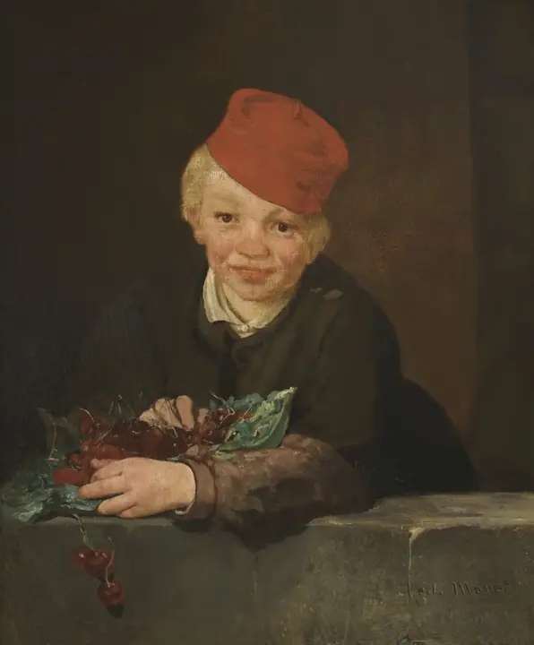Niño con cerezas, Édouard Manet