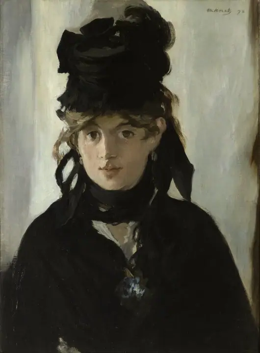Retrato de Berthe Morisot, Édouard Manet