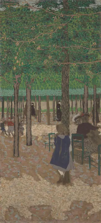 Bajo los árboles (de Los jardines públicos), Édouard Vuillard