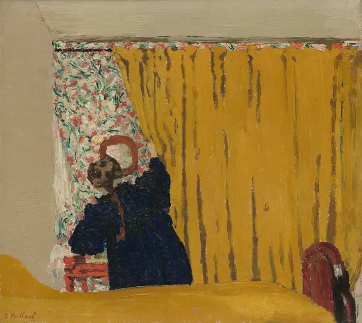 La cortina amarilla, Édouard Vuillard