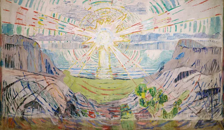 El sol, Edvard Munch