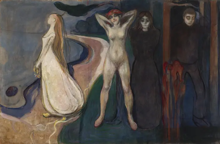 Mujer en tres etapas, Edvard Munch