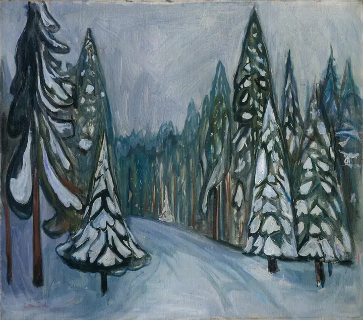 Nieve de primavera, Edvard Munch