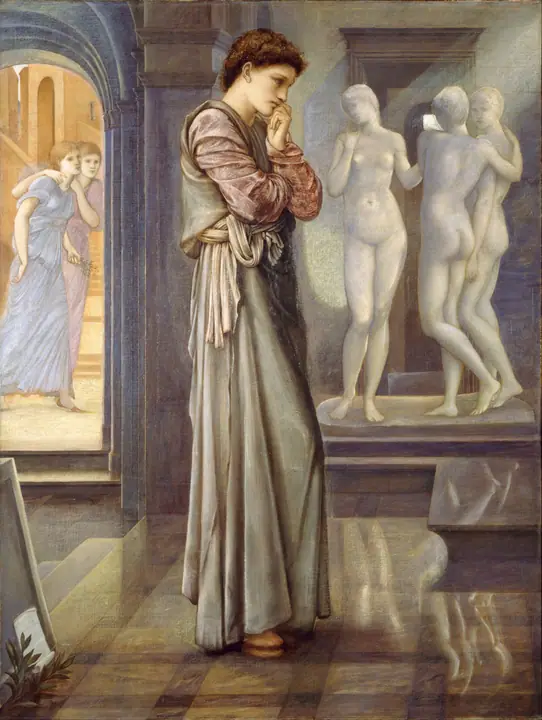 Pigmalión y la imagen, Edward Burne-Jones