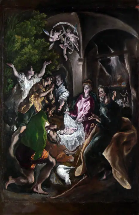 Adoración de los pastores, El Greco