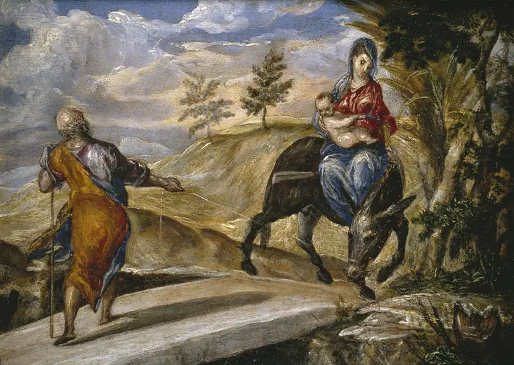 La huida a Egipto, El Greco