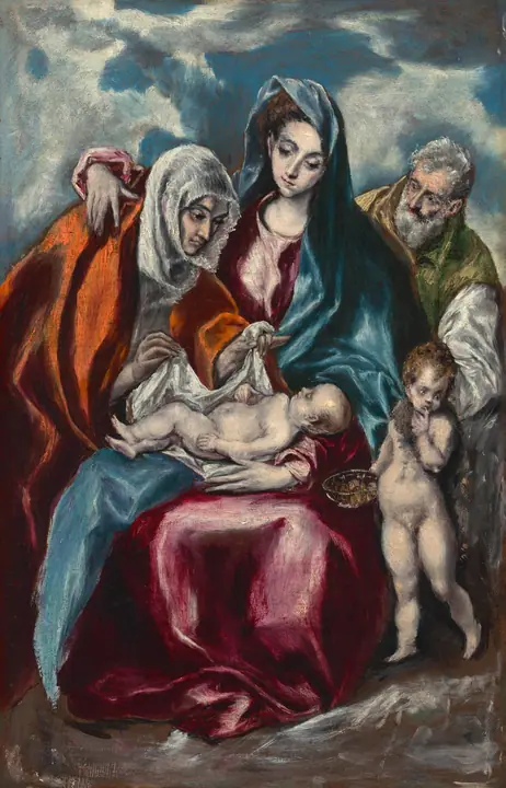 La Sagrada Familia con Santa Ana y el Niño San Juan Bautista, El Greco