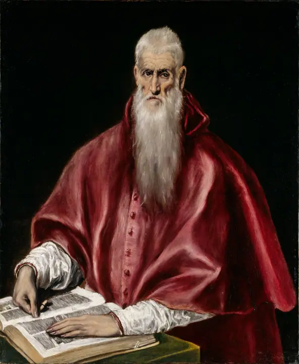 San Jerónimo como erudito, El Greco